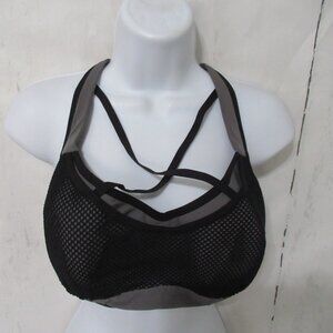 Torrid Active Sports Bra 44C Black Gray Mesh Padded Underwire Plus Size
